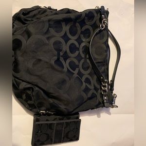 Coach wallet and purse black
